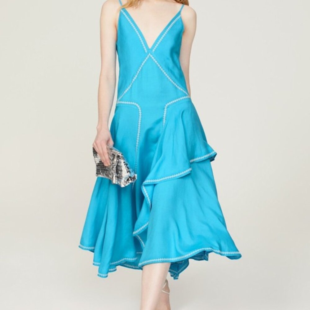 Aqua Midi Dress